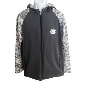 Colosseum Men's L full zip hooded Camo jacket North Carolina Tar Heels OHT